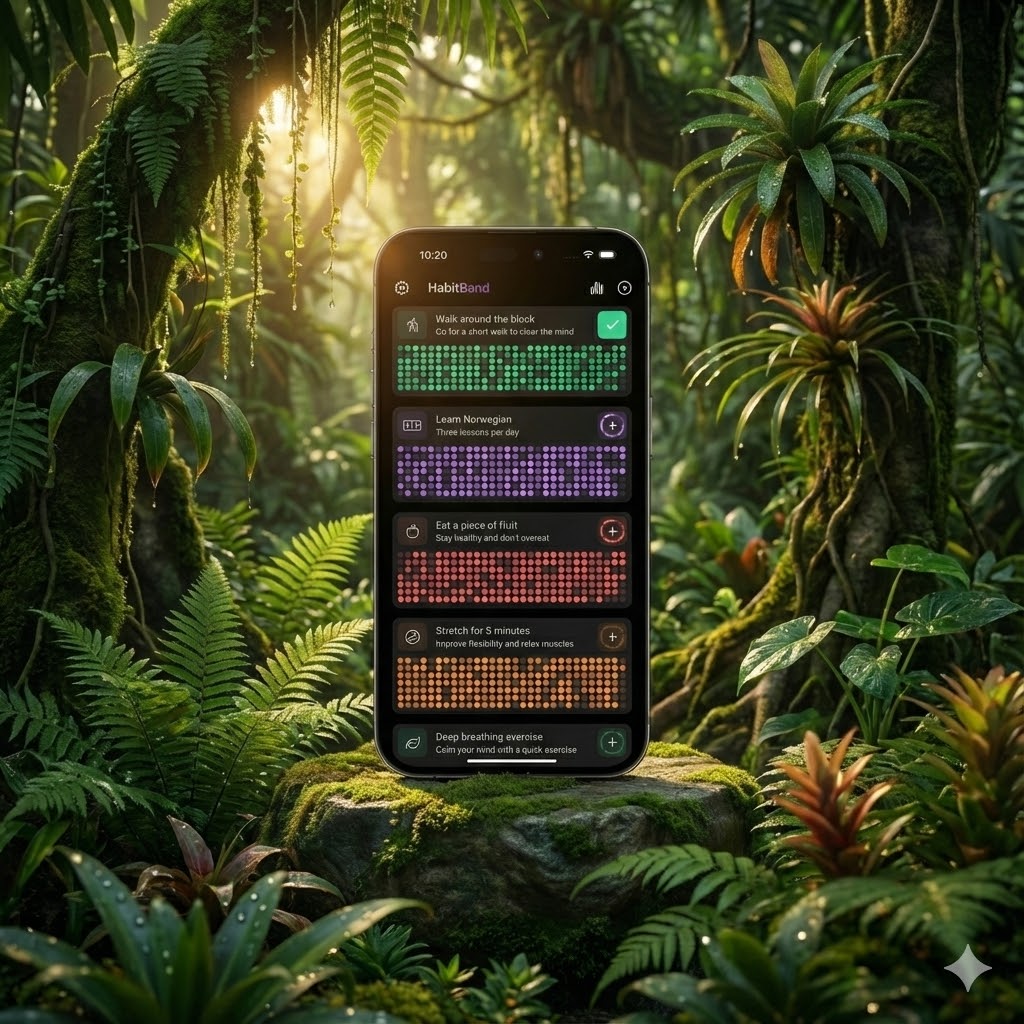 HabitBand companion app interface